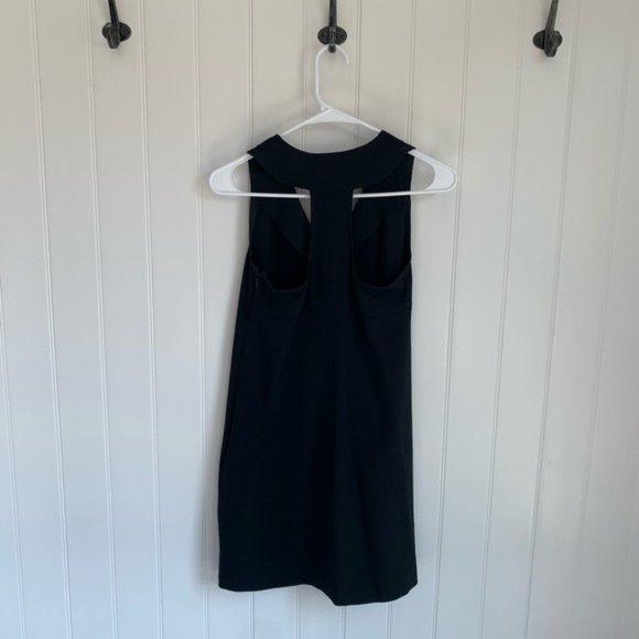 Banana Republic V Neck Black Dress Size 0P - Picture 6 of 9